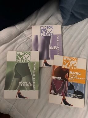 Winsor Pilates DVD Workout Set - Purple, Green, Orange Covers